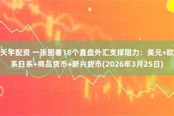 天宇配资 一张图看18个直盘外汇支撑阻力：美元+欧系日系+商品货币+新兴货币(2026年3月25日)