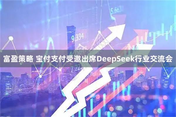 富盈策略 宝付支付受邀出席DeepSeek行业交流会